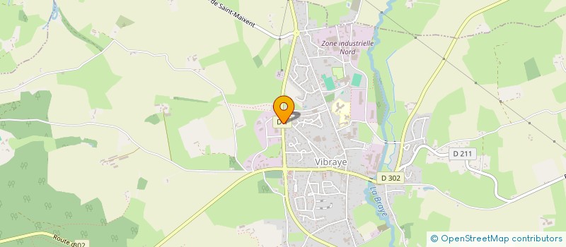 localisation de l'entreprise B-FAST à VIBRAYE