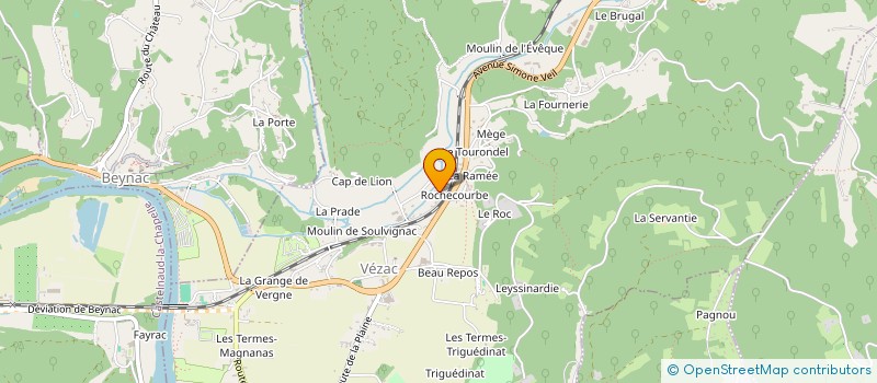 localisation de l'entreprise B.FI à VEZAC