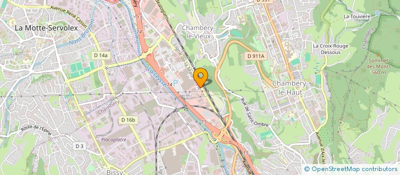 localisation de l'entreprise B & FILS  CHAMBERY