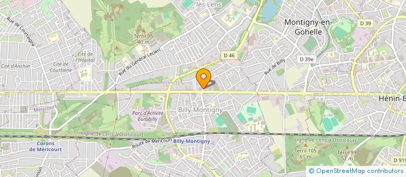 localisation de l'entreprise B.FINANCE à BILLY-MONTIGNY