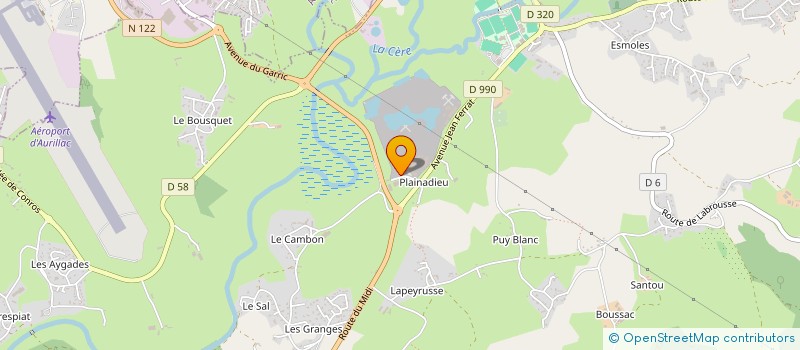 localisation de l'entreprise B FINANCES à ARPAJON-SUR-CERE