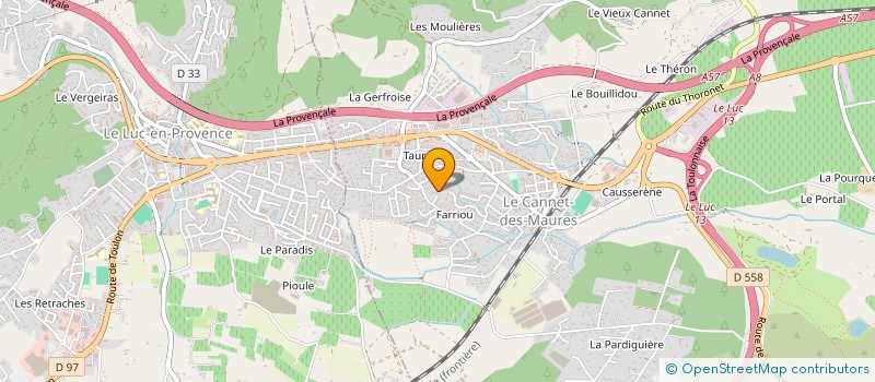 localisation de l'entreprise B-FORCE SECURITY  LE CANNET-DES-MAURES