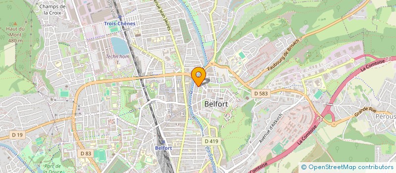 localisation de l'entreprise B-FORT à BELFORT