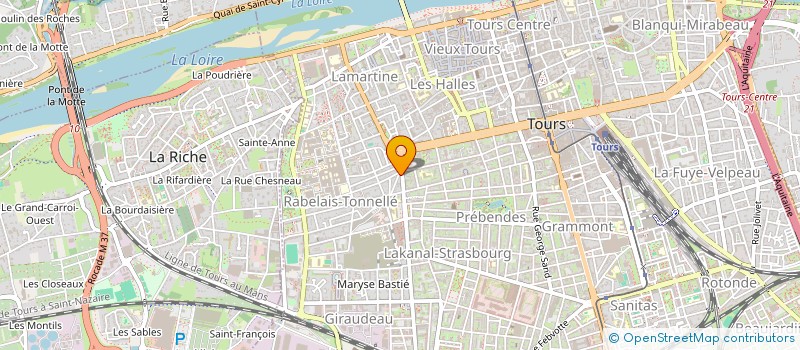 localisation de l'entreprise B.FORTIS  TOURS