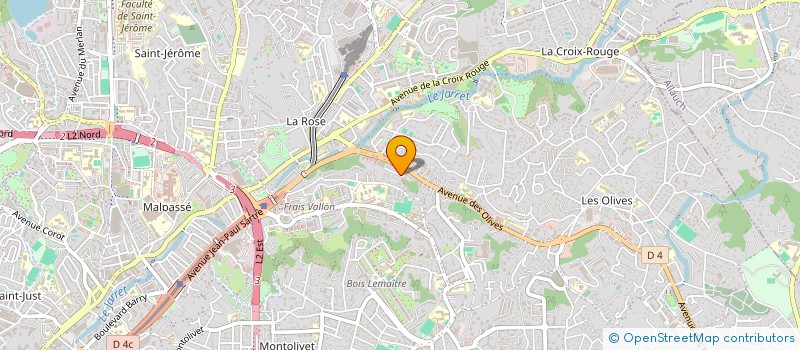 localisation de l'entreprise B-FRESH à MARSEILLE