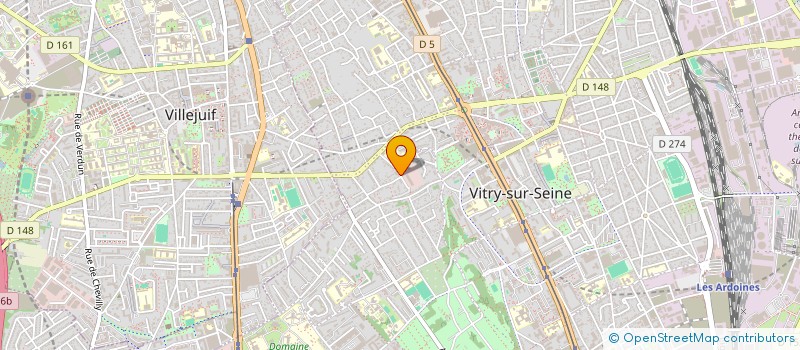 localisation de l'entreprise B.FURLAN à VITRY-SUR-SEINE