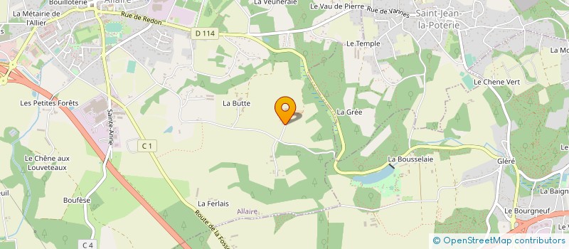 localisation de l'entreprise B G 2 à ALLAIRE
