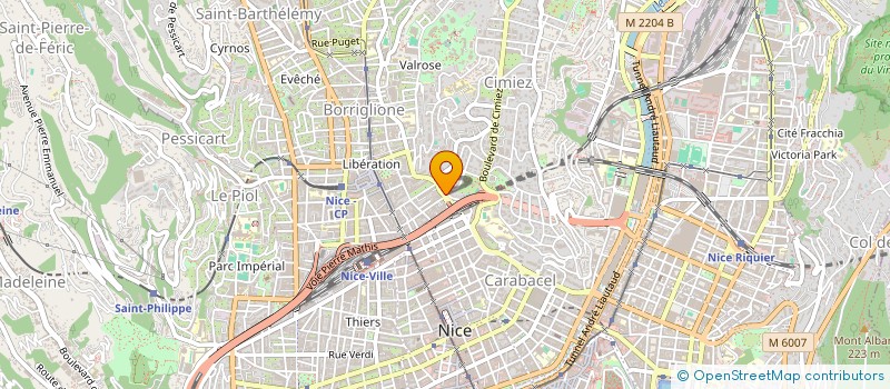 localisation de l'entreprise B-G à NICE
