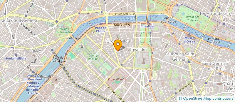 localisation de l'entreprise B&G  PARIS