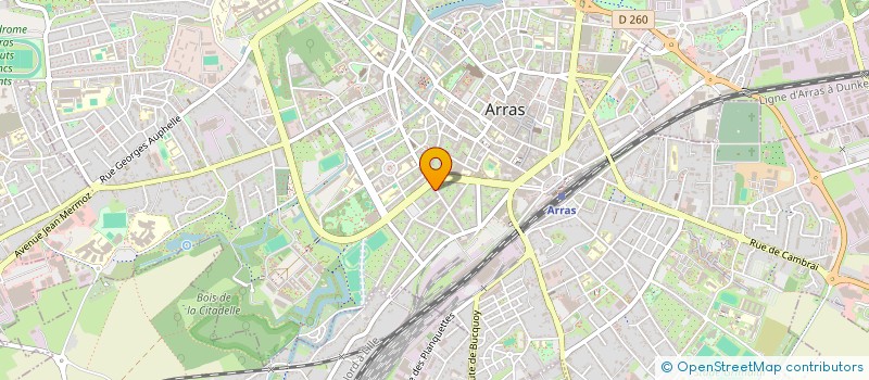 localisation de l'entreprise B.G à ARRAS