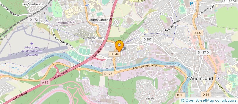 localisation de l'entreprise B.G.  AUDINCOURT