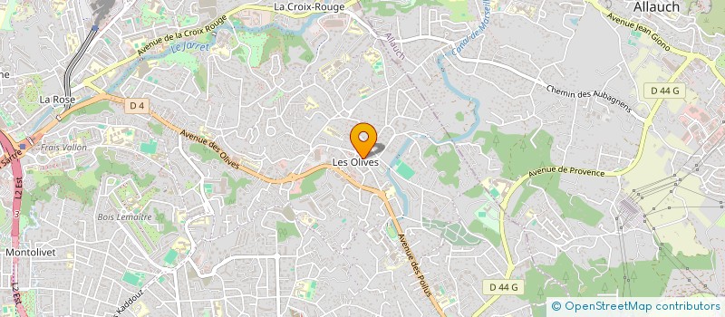 localisation de l'entreprise B.G à MARSEILLE