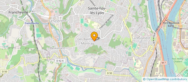 localisation de l'entreprise B&G  SAINTE-FOY-LES-LYON