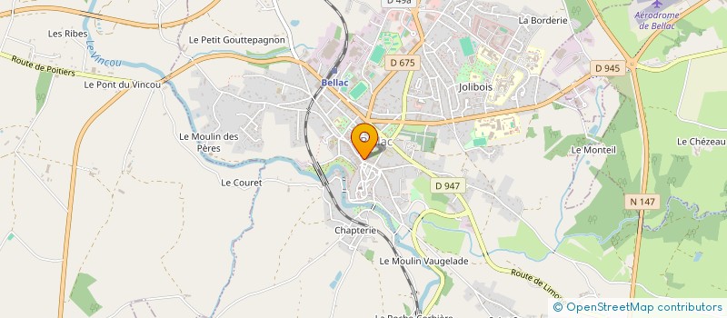 localisation de l'entreprise B.G à BELLAC