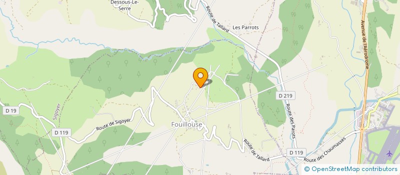 localisation de l'entreprise B.G.B.  FOUILLOUSE