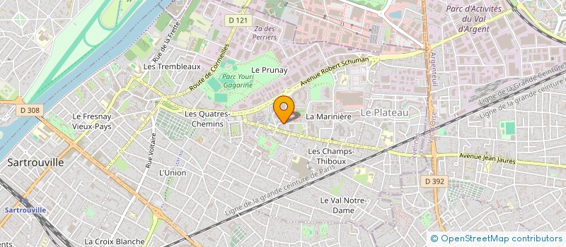 localisation de l'entreprise B.G.B CONSEIL à SARTROUVILLE