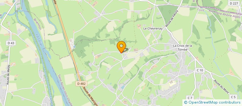 localisation de l'entreprise B.G.C.C.  SAINT-NIZIER-SOUS-CHARLIEU