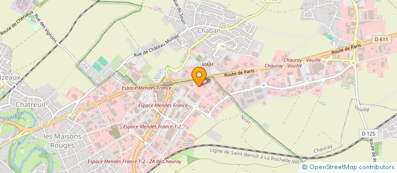 localisation de l'entreprise B. G CONSTRUCTION SARL à NIORT