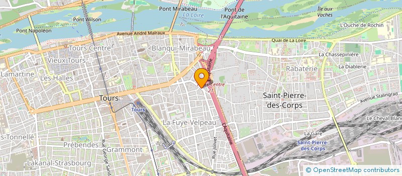 localisation de l'entreprise B&G CREATEUR D'ESPACE TERTIAIRE à TOURS