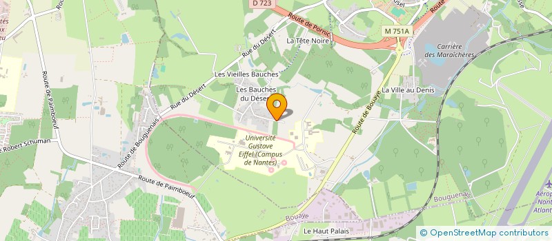 localisation de l'entreprise B.G.E. à BOUGUENAIS