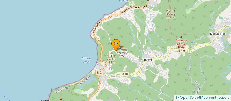 localisation de l'entreprise B.G.E.  DESHAIES