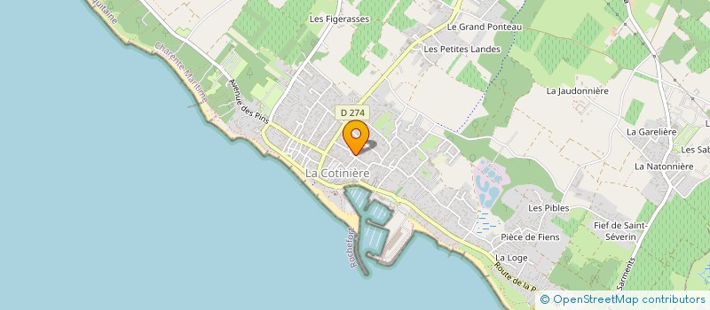 localisation de l'entreprise B.G.E.S. IMMOBILIER  SAINT PIERRE D'OLERON