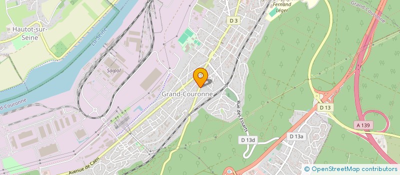 localisation de l'entreprise B&G ELECTRICITE à GRAND-COURONNE