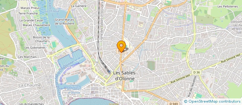 localisation de l'entreprise B.G.H. à LES SABLES D'OLONNE