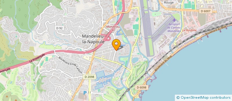 localisation de l'entreprise B G I MARINA à MANDELIEU-LA-NAPOULE