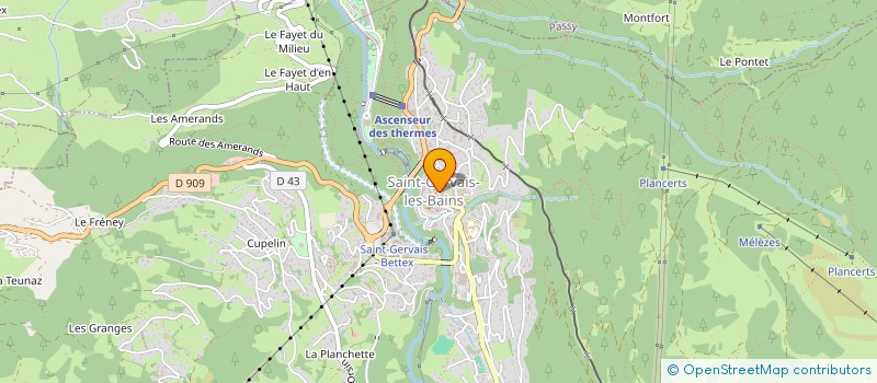 localisation de l'entreprise B&G IMMOBILIER à SAINT-GERVAIS-LES-BAINS