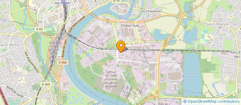 localisation de l'entreprise B & G INTERNATIONAL à CHALON-SUR-SAONE