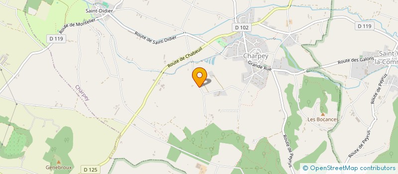 localisation de l'entreprise B&G INVEST  CHARPEY