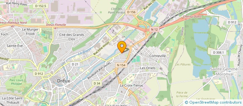 localisation de l'entreprise B.G.L.M COMMUNICATION à DREUX