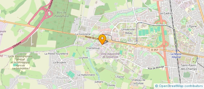 localisation de l'entreprise B.G.L.T  LE MANS