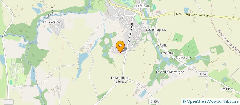 localisation de l'entreprise B.G.M GUILLONNEAU MACONNERIE à SAINT-JULIEN-DES-LANDES