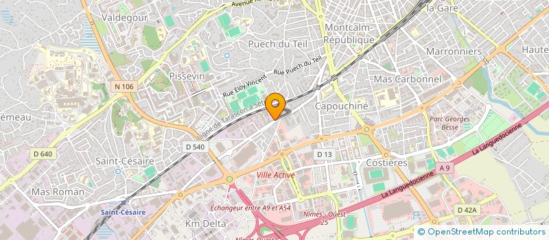 localisation de l'entreprise B.G.M.L  NIMES