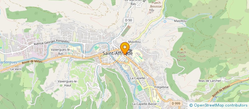 localisation de l'entreprise B G M P  SAINT-AFFRIQUE