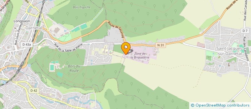 localisation de l'entreprise B.G.O.  SAINT-JACQUES-SUR-DARNETAL