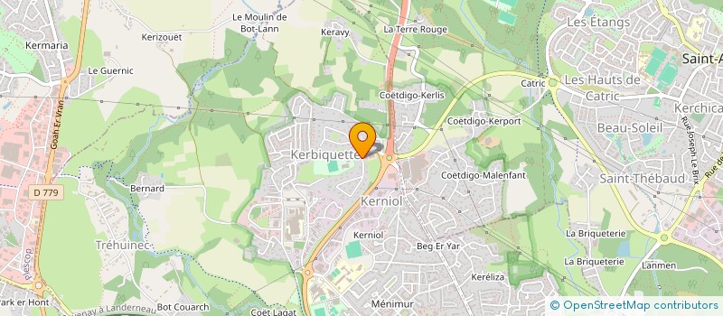 localisation de l'entreprise B.G.O. à VANNES