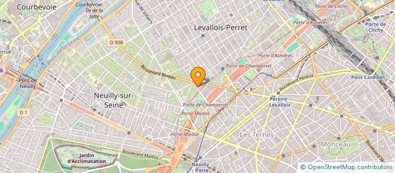 localisation de l'entreprise B.G.P.S.B à LEVALLOIS-PERRET