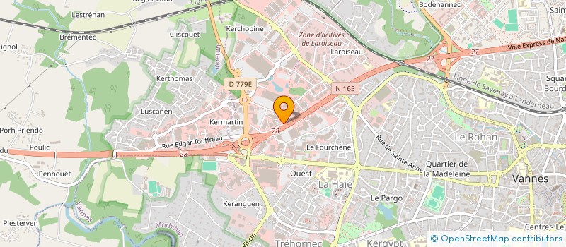 localisation de l'entreprise B & G PARTNERS 56 à VANNES