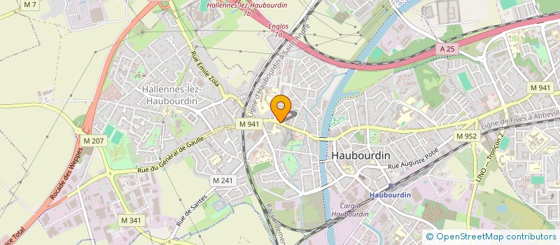 localisation de l'entreprise B&G PATRIMOINE  HAUBOURDIN