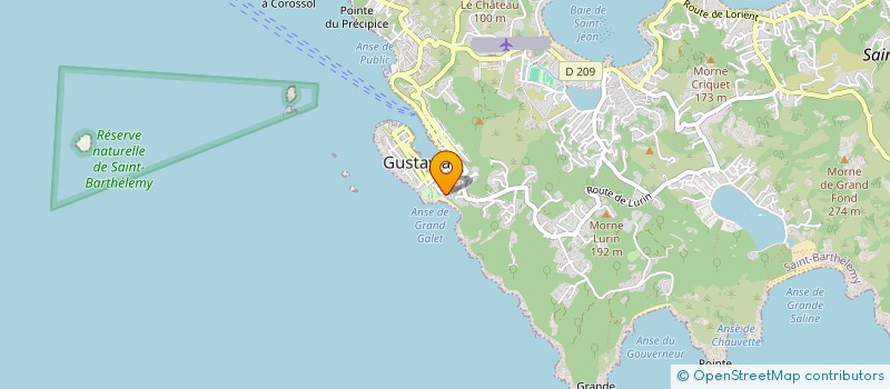 localisation de l'entreprise B&G PROJECT à SAINT-BARTHELEMY