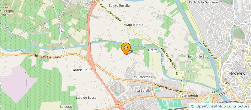 localisation de l'entreprise B&G PROJECT'S  BEZIERS