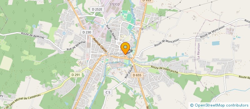 localisation de l'entreprise B.G.R. ASSOCIES  CASTELJALOUX