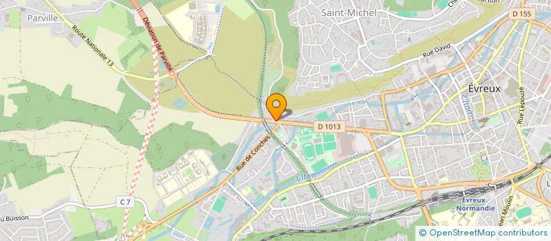 localisation de l'entreprise B.G.S.  EVREUX