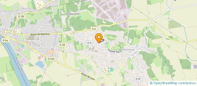 localisation de l'entreprise B.G.S. à REYRIEUX
