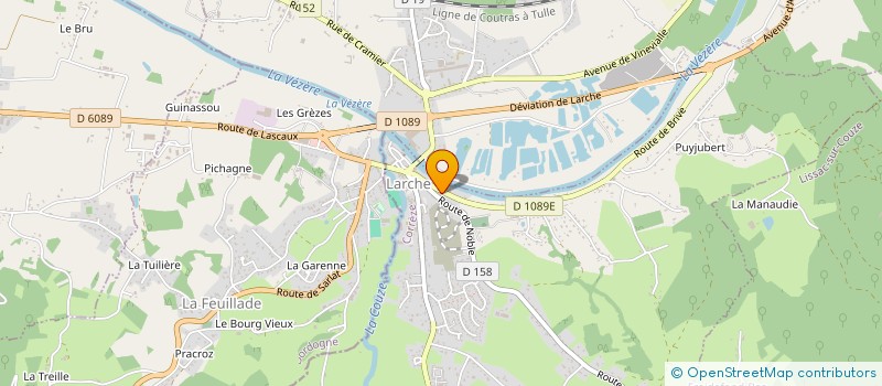 localisation de l'entreprise B G S à BRIVE-LA-GAILLARDE