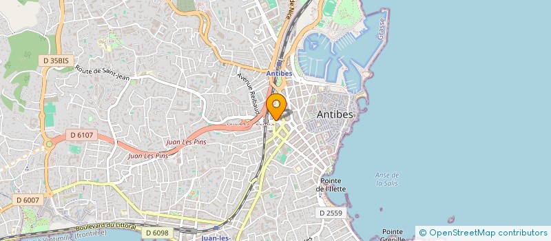 localisation de l'entreprise B.G.S. FRANCE  ANTIBES