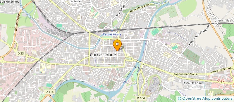 localisation de l'entreprise B.G. SHOP  CARCASSONNE